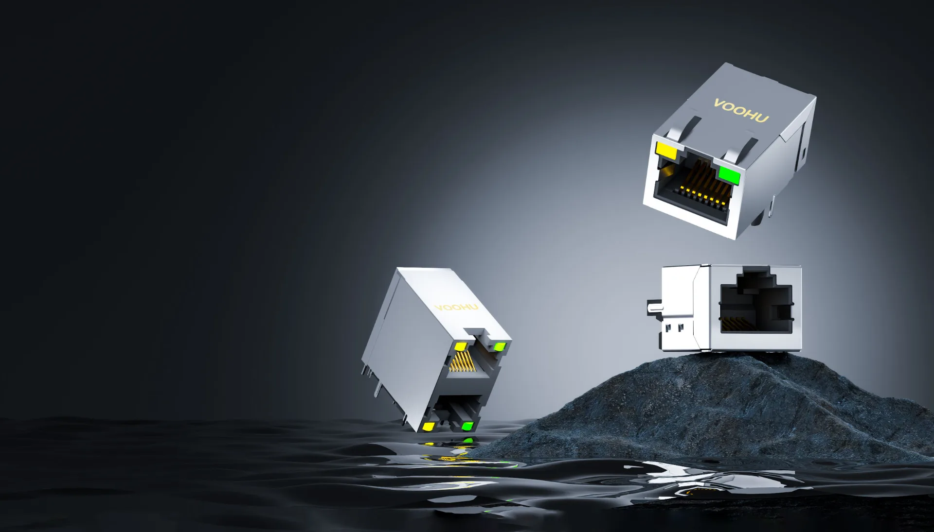 VOOHU RJ11 and RJ45 network connectors