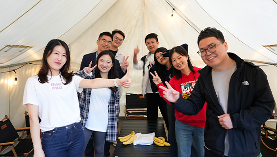 VOOHU team members at a company outing