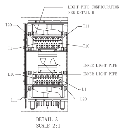 WHSFP32226F004 SFP28 2×6 25G Cage+Connectors Fiber Optic cages