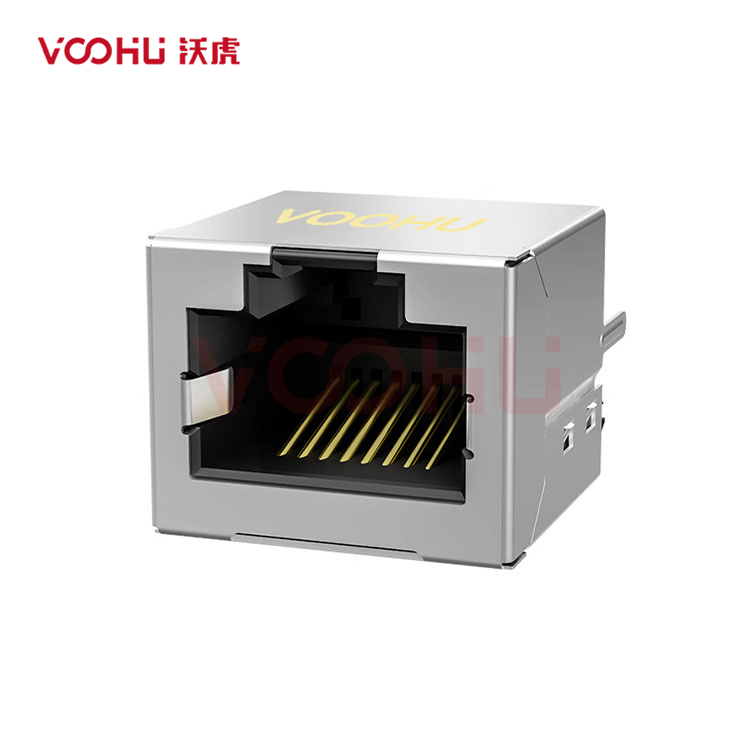 SYT52T1188GWA1DY1008 180° vertical  1*1 Tab UP NO LED DIP  RJ45