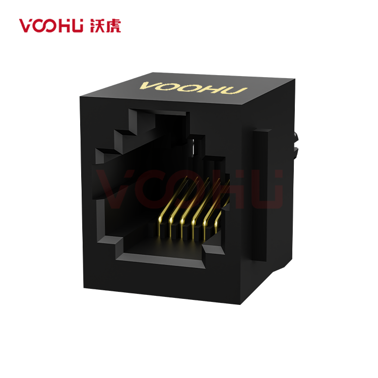 SYT5222E1166IWA1DY1017 180° vertical  1*1 Tab UP NO LED DIP  RJ11