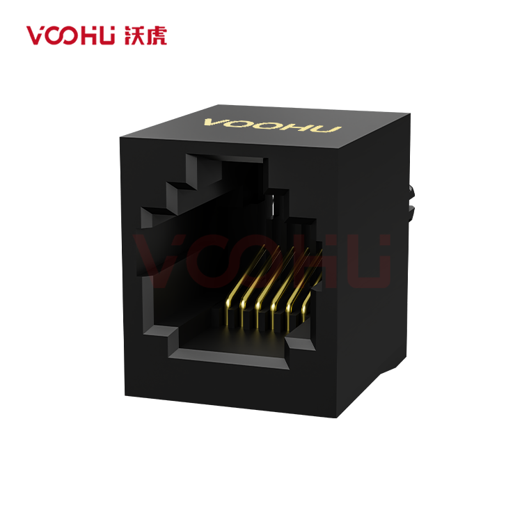 SYT52221166IWA1DY1017 180&deg;  1*1 Tab UP NO LED DIP  RJ11
