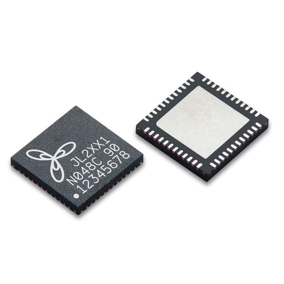 JL2101B-N040C 10/100/1000M RGMII 3.3V/2.5V/1.8V 0~70℃ 5*5mm Ethernet PHY Chip
