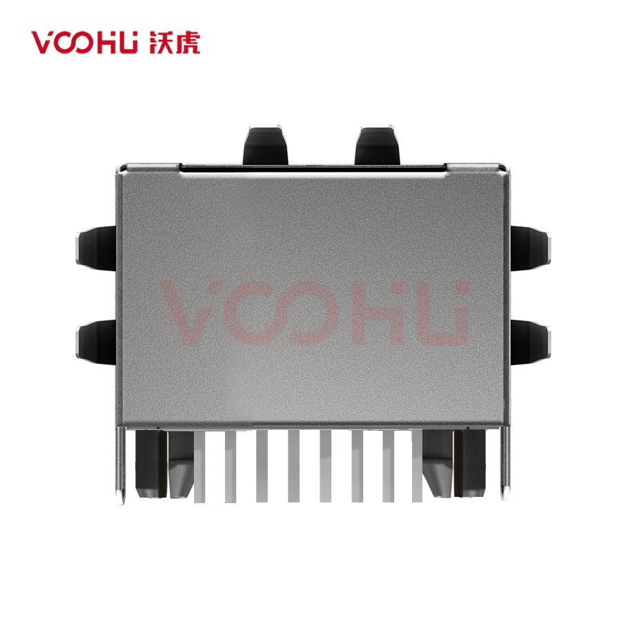 SYT56221118HWA1DY1  90&deg; side insertion 5622 1X1 10P8C Tab Down NO LED DIP RJ45