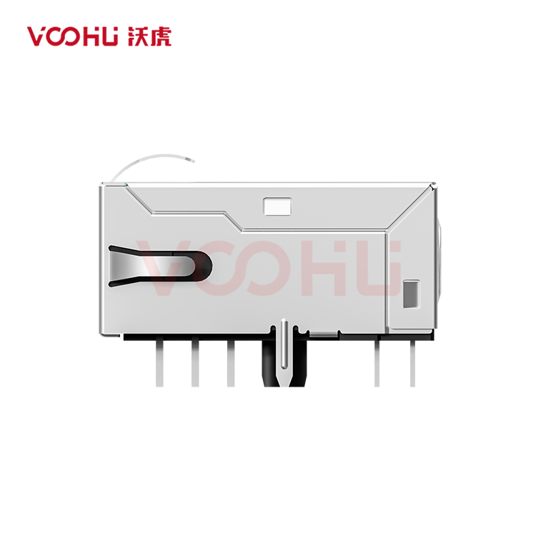 99TGWHQ618G830415 90&deg; side insertion 1*1 Tab UP OG/Y 100/1000M DIP RJ45 (Low Profile)