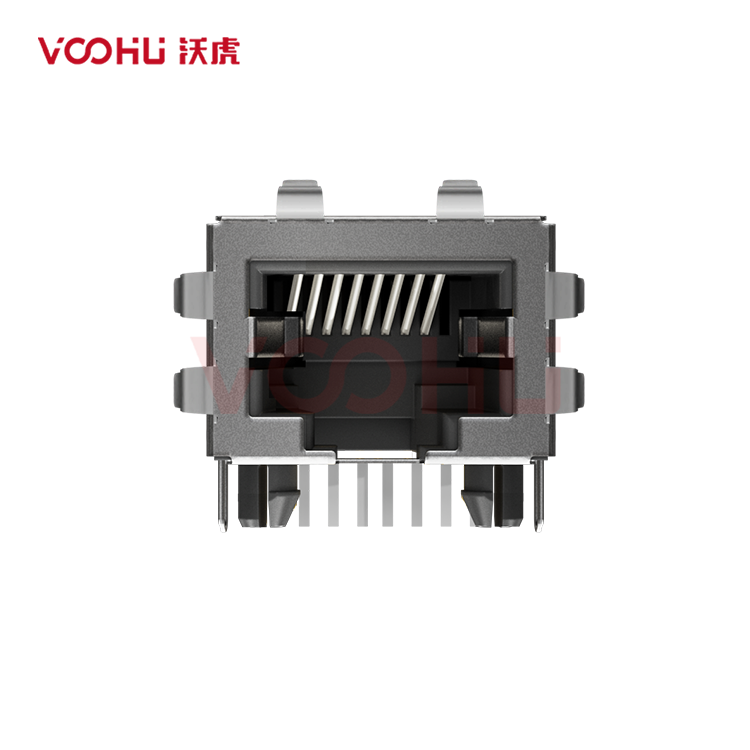 SYT56221118HWA1DY1  90&deg; side insertion 5622 1X1 10P8C Tab Down NO LED DIP RJ45