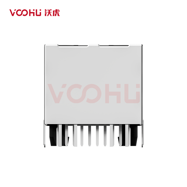 SYT311B075AA2A4DN 90&deg; side insertion 1*1 Tab UP G/Y 10/100M DIP RJ45