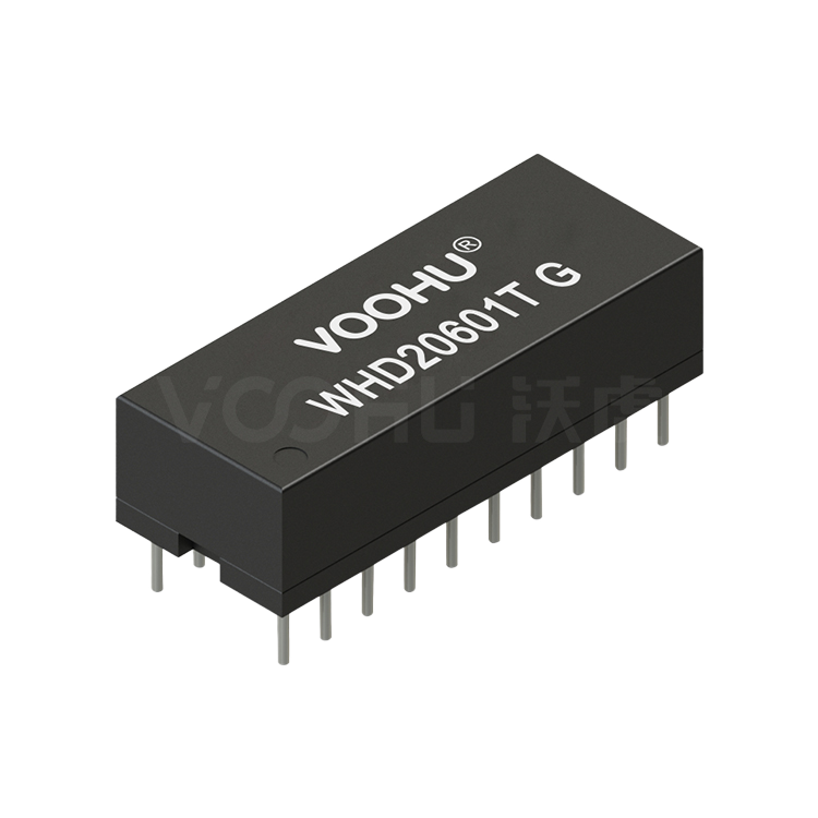 WHD20601TG  Dual Ports DIP 10/100Base-TX PIN20 non-PoE  Lan Transformer