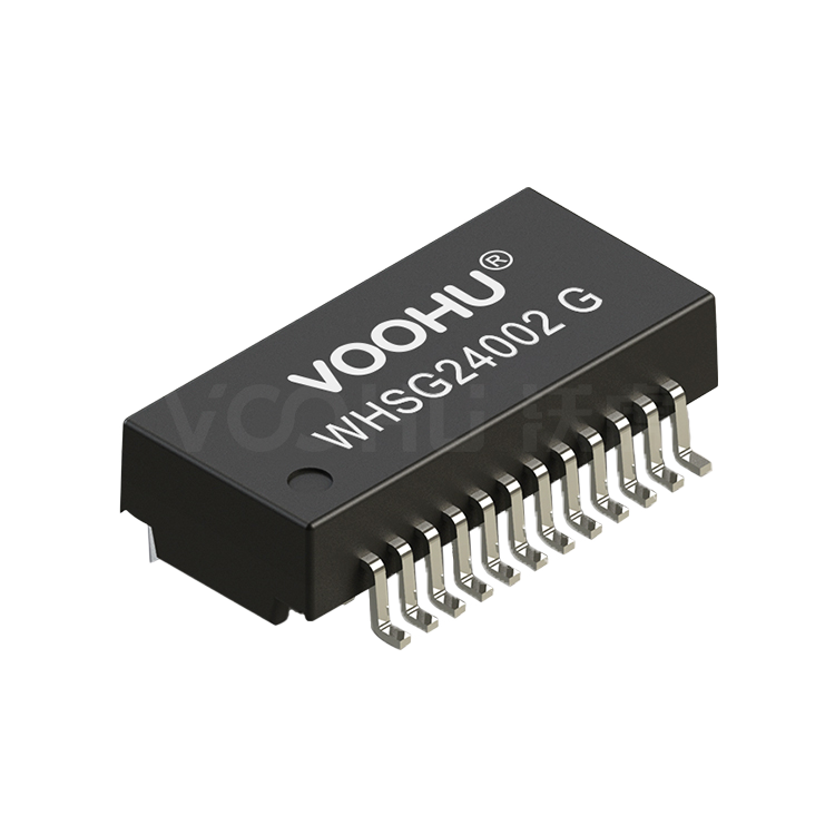 WHSG24002G Single Port SMD Gigabit Base-T PIN24 non-PoE  Lan Transformer