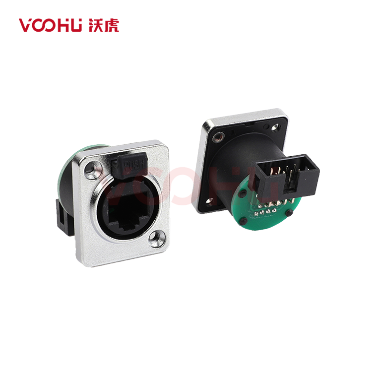 WHKNZ63N9080001051AB33 RJ45/90 degree pass-through Canon Self - locking Series