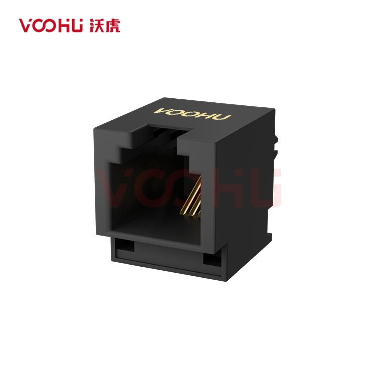 SYT52F1188IWE1DB4K078 180° vertical 1*1 Tab UP NO LED DIP RJ45