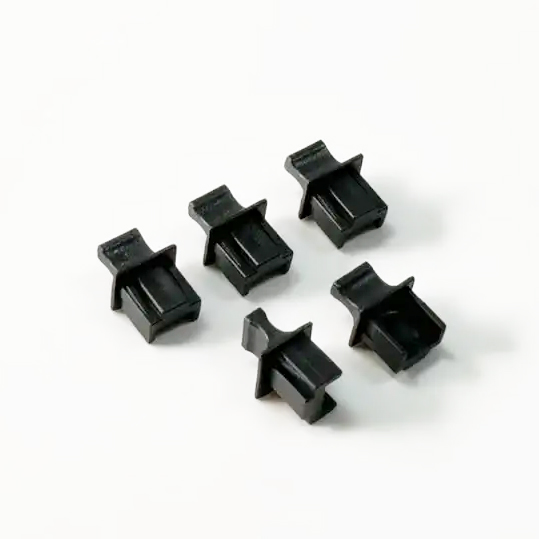 SYTFCGRJ458PA1101276 Silicone Black RJ45 Plug