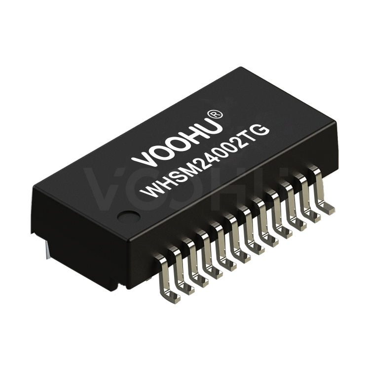 WHSM24002TG Dual Ports SMD 10G PIN24 non-PoE TRANSFORMER