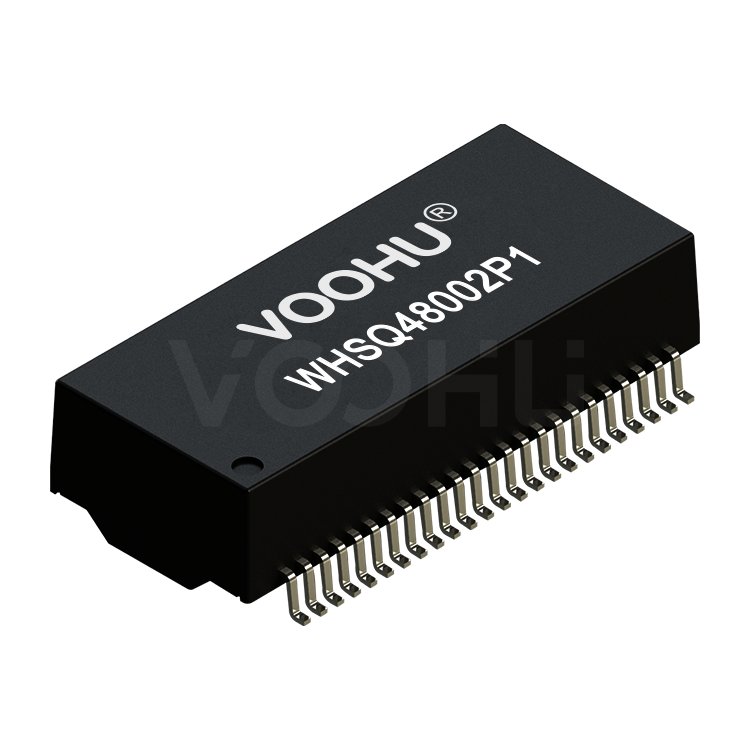 WHSQ48002P1 Dual Ports SMD 2.5G/5G  PIN48 4PPoE Lan Transformer