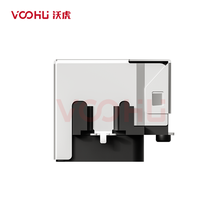 SYTCB861188GWA6SB1075  90&deg; side insertion 1*1 Tab Down SMT RJ45 Offset Connector