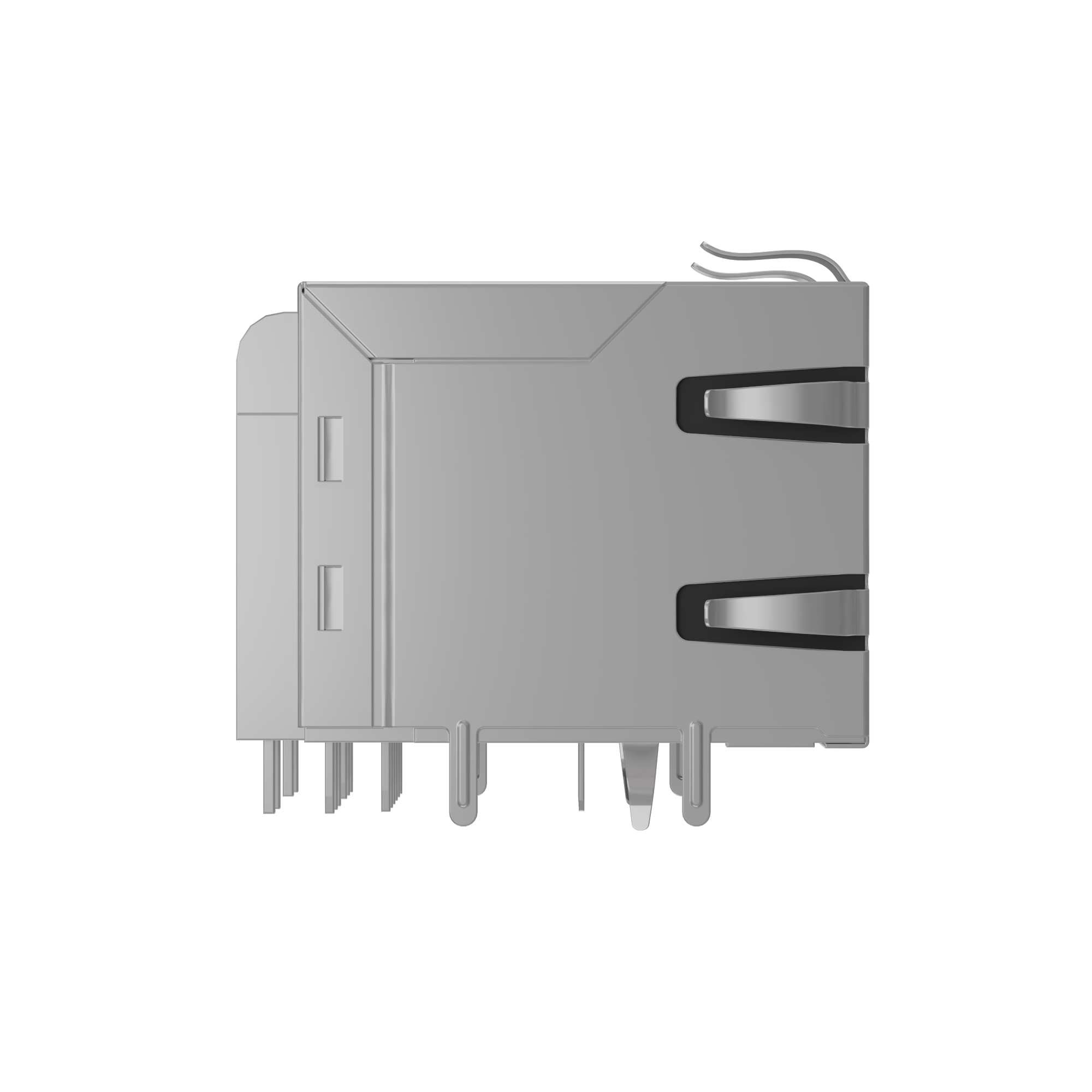 SYT611U3Q008DB2WD 90&deg; 1*1 Tab UP LED G/Y DIP 1000BASE RJ45+USB3.0