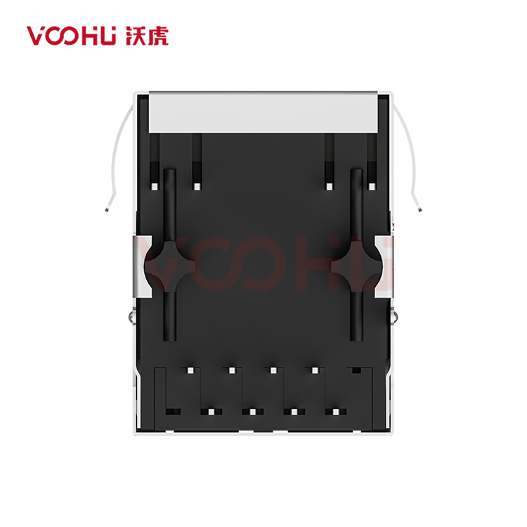SYT111B074FA2A1D  90&deg; side insertion 1*1 Tab Down  G/Y 10/100M DIP RJ45
