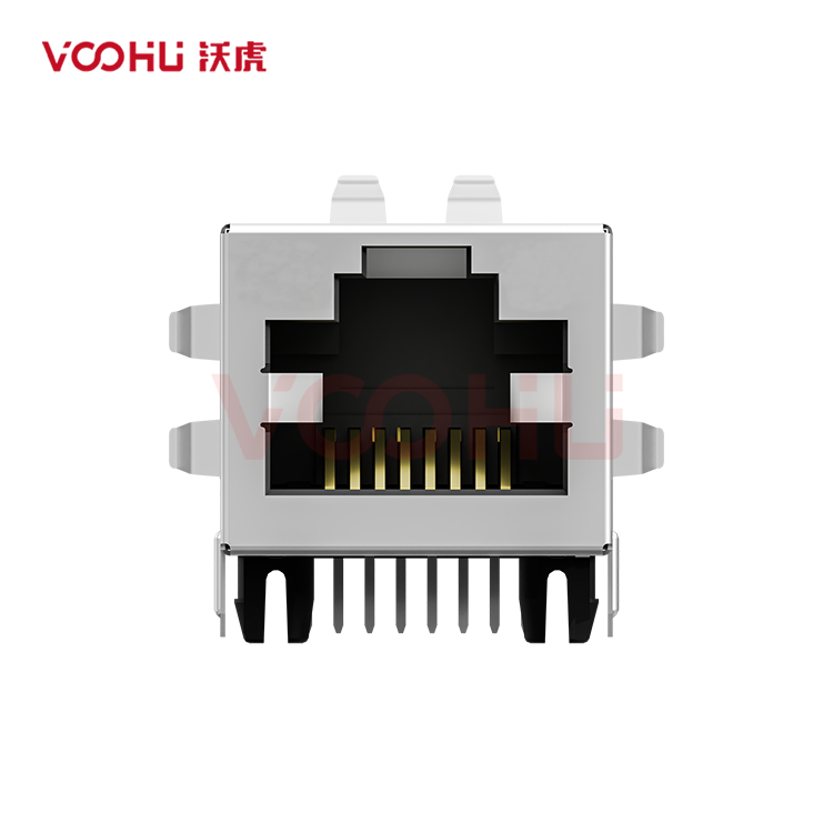 SYT211B035HWA4D  90&deg; side insertion  1*1 Tab UP DIP RJ45