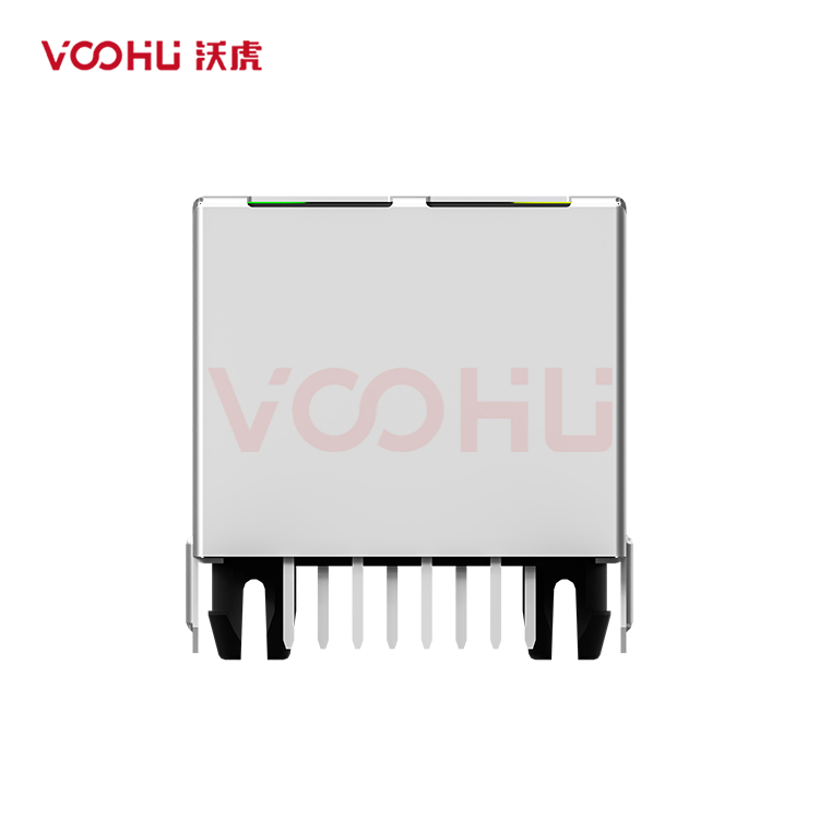 SYT211B002CD2A4DA  90&deg; side insertion 1*1 Tab UP G/Y 10/100M DIP RJ45