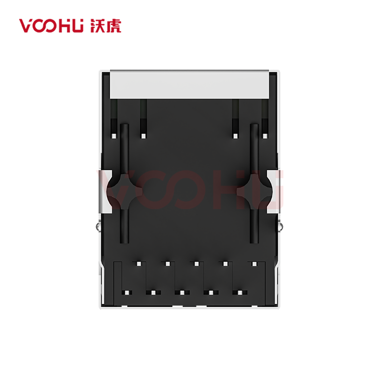 SYT111Q504AB2A10DP19057  90&deg;  1*1  Tab Down LED G/Y 100/1000BASE POE+  DIP RJ45