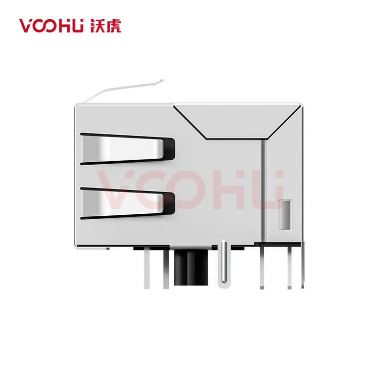 SYT111Q070HWA1D  90&deg;  1*1  Tab Down  100/1000BASE  DIP RJ45