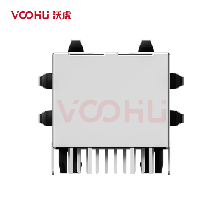 SYT311Q106HWA4D  90&deg;  1*1  Tab Up 100/1000BASE DIP RJ45