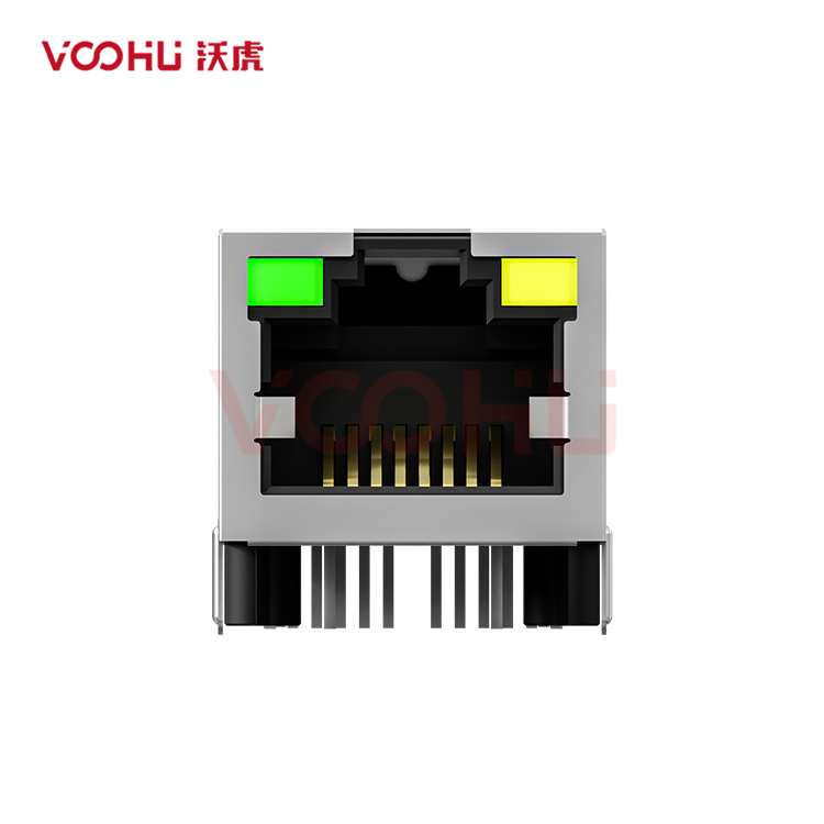 SYT411Q199AB2A1DP  90&deg;  1*1  Tab Up 100/1000BASE POE+ 720mA LED G/Y DIP RJ45