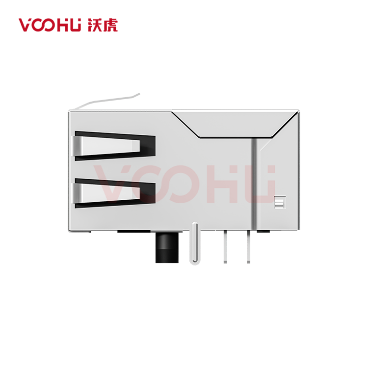 SYT211Q784HWA4D  90&deg;  1*1  Tab Up 100/1000BASE  DIP  RJ45