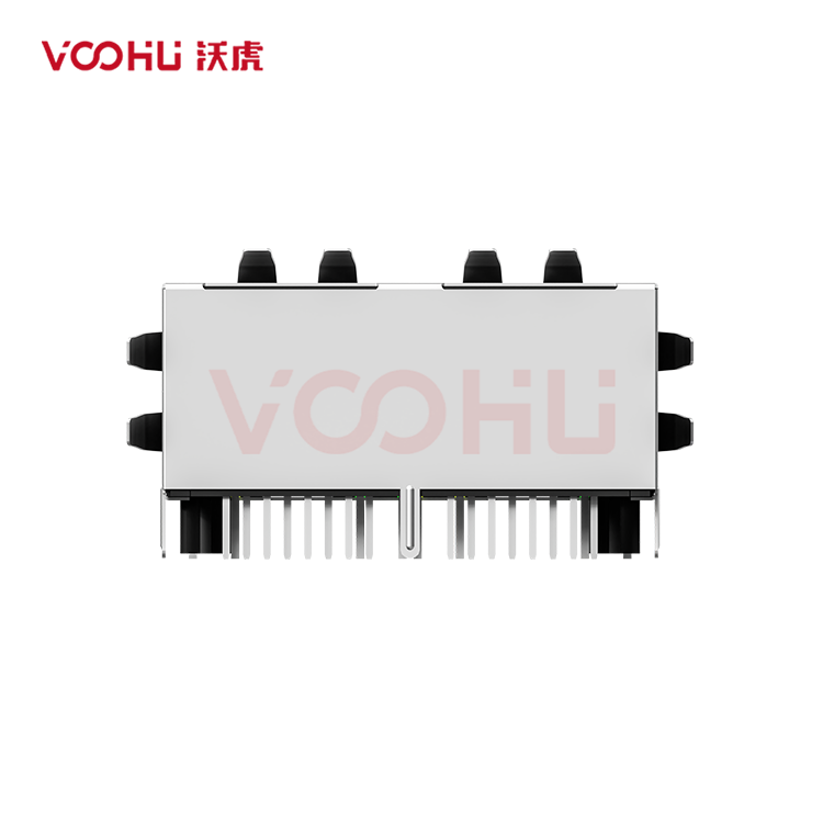 SYT112Q180DB2A1D3  90&deg;  1*2  Tab Down 100/1000BASE LED G/Y DIP RJ45