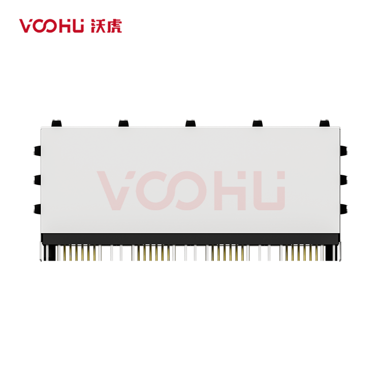WH59G82604123C12  90&deg;  2*4  Tab-Up/Down 100/1000BASE LED Y/G DIP RJ45