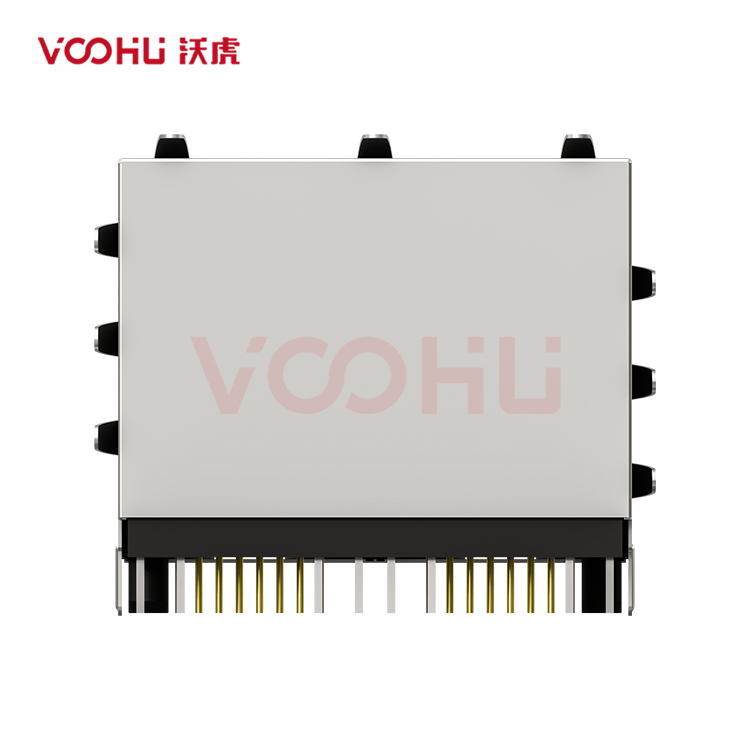 SYT22Q145DB1A2D057  90&deg;  2*2  Tab-Up/Down 100/1000BASE LED Y/G DIP RJ45