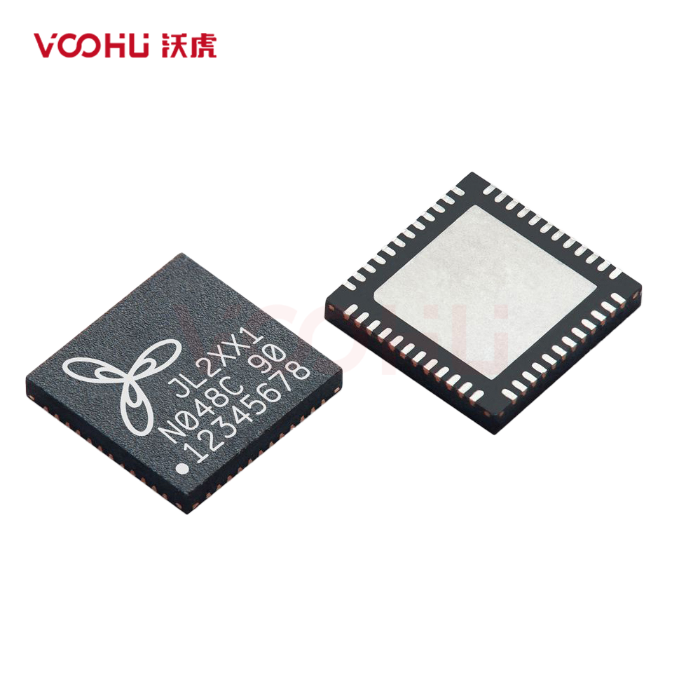 JL2101DB-N040C 10/100/1000M RGMII 3.3V/2.5V/1.8V 0~70℃ 5*5mm Ethernet PHY Chip