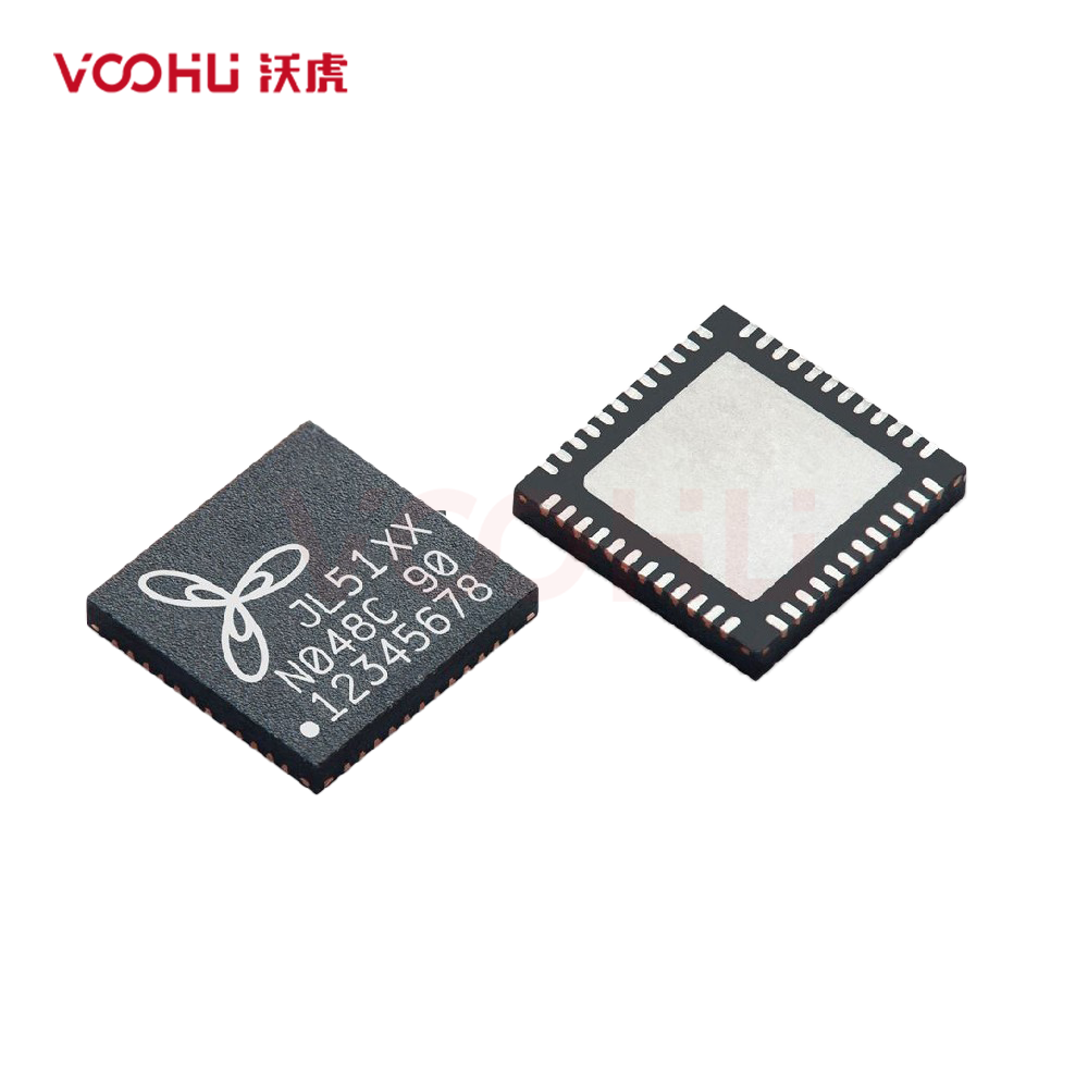 JL5104C-NC 10/100M RMII 3.3V 3.3V(1.1V)1 0~70℃ 6*6mm Ethernet Switch Chip