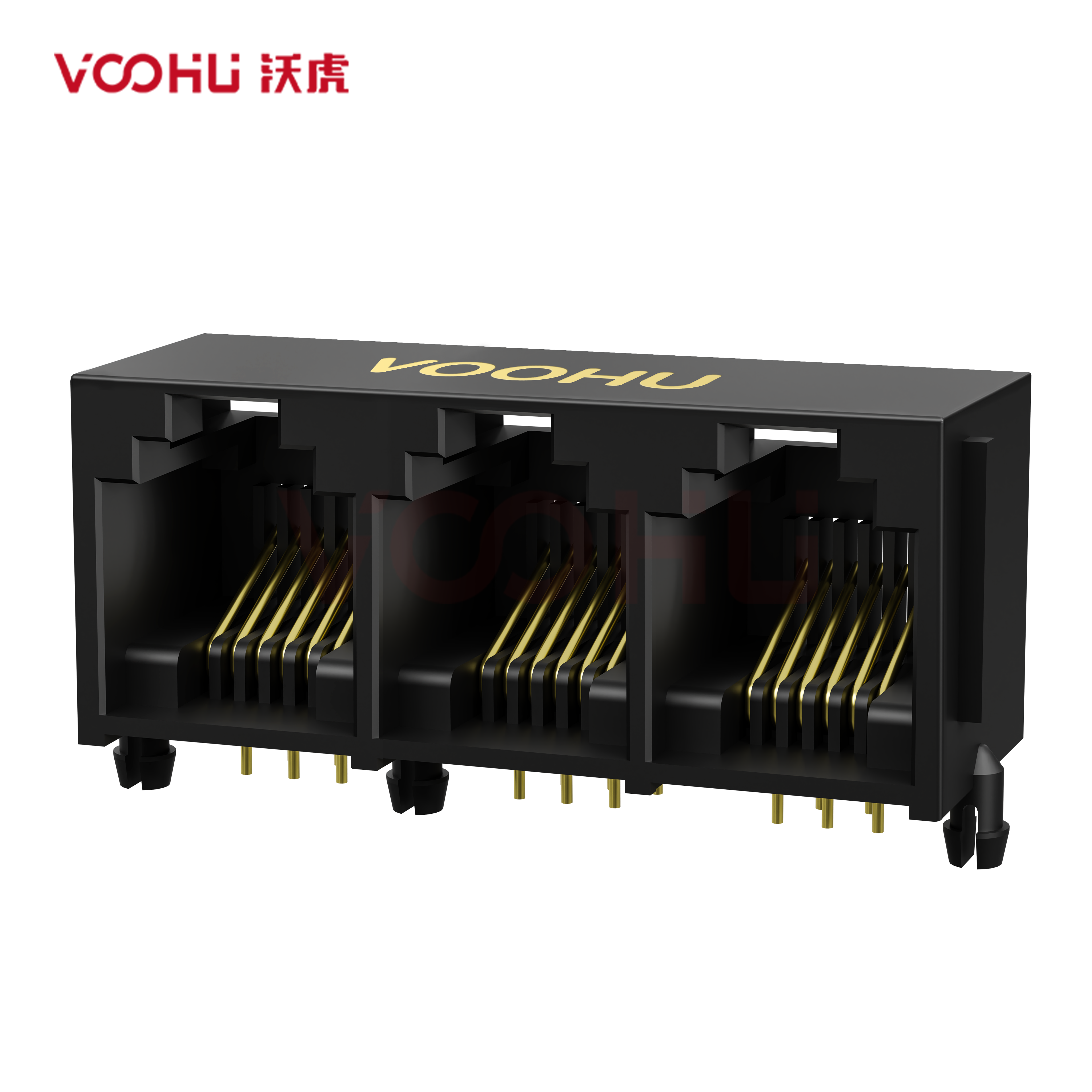 SYT5521E1366IWA1DY1017 90°  1X3 6P6C Tab Up NO LED  RJ11