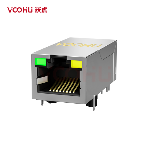 SYT311B075AA2A4DN  90° side insertion  1*1 Tab UP  G/Y 10/100M  DIP RJ45