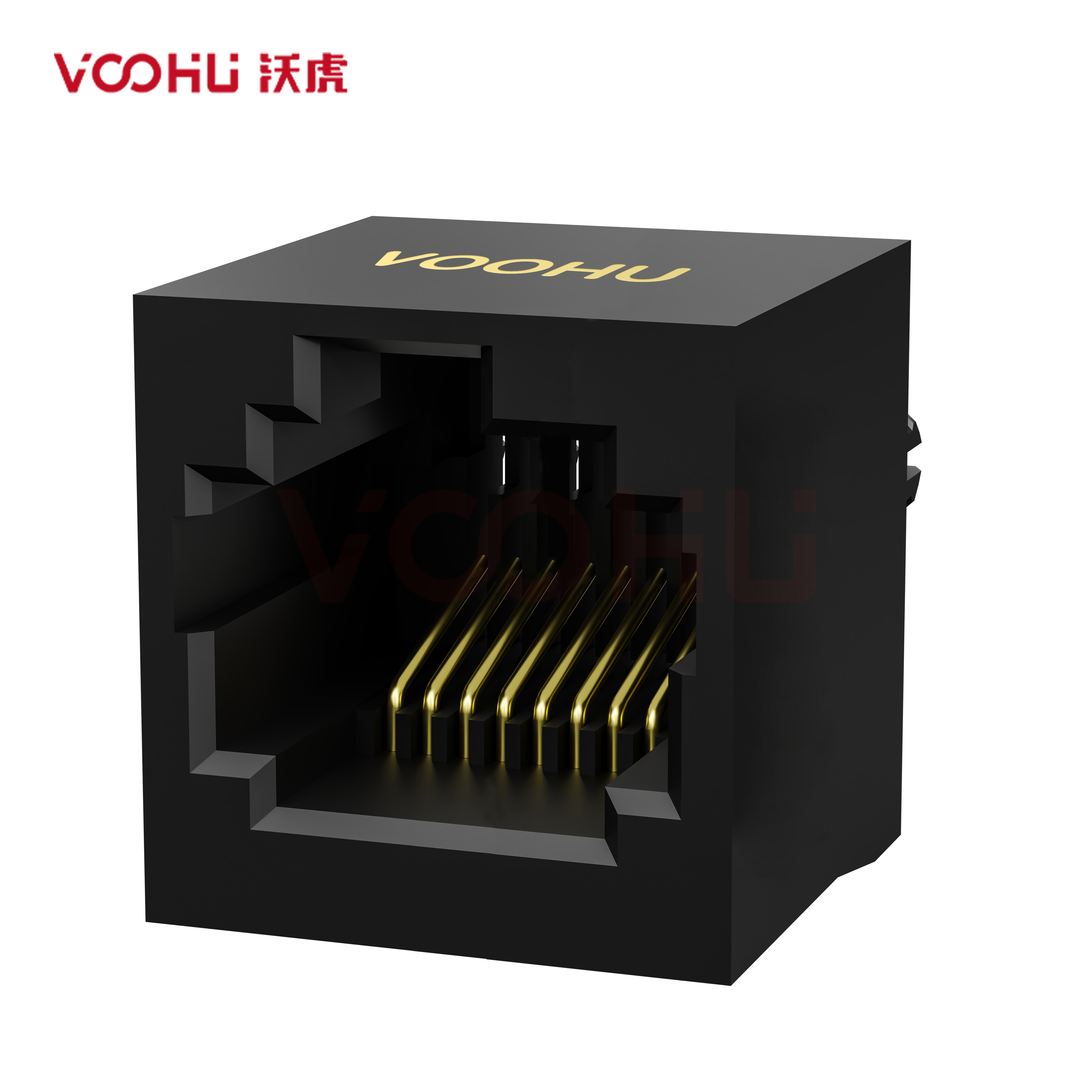 SYT52221188IWA1DY1017 180° side insertion 1*1 Tab UP  NO LED SMT RJ45