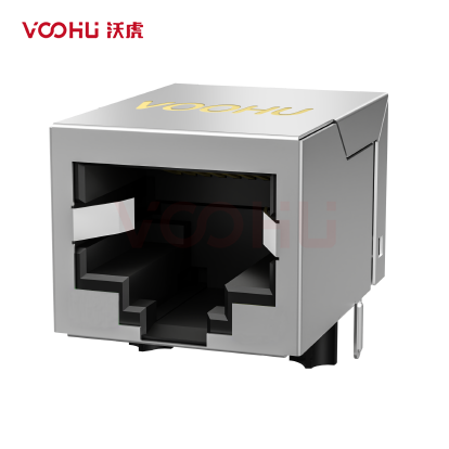 SYT1A11B048GWA1D  90° side insertion 1*1 Tab Down 10/100M DIP RJ45