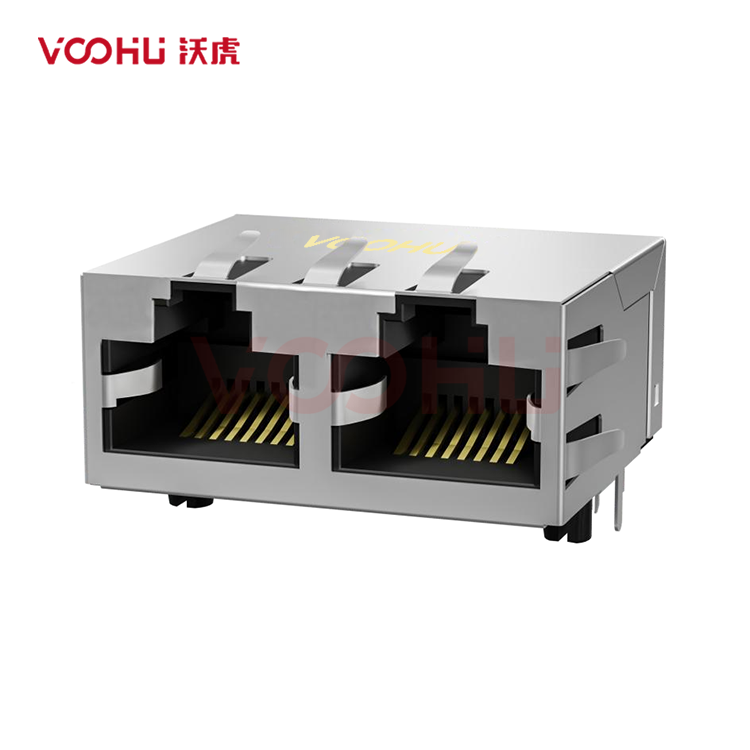 SYT312B002HWA4D  90&deg; side insertion  1*2  Tab Up 10/100M  DIP RJ45