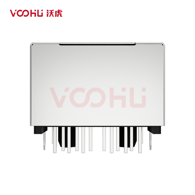 SYT1611Q002GWA2D057  90&deg;  1*1 Tab-Down 100/1000BASE DIP RJ45 (Low Profile)