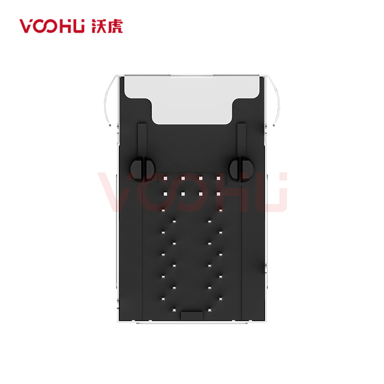 SYT21Q042DB3A4D068  90&deg;  2*1  Tab-Up/Down 100/1000BASE LED G/G DIP RJ45