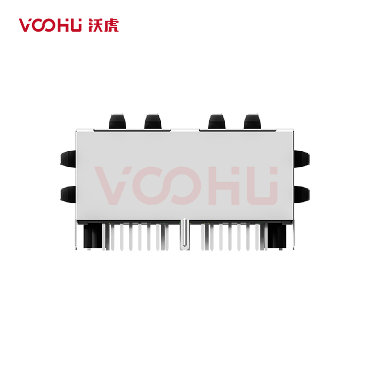 SYT112B083HWA1D5  90&deg; side insertion  1*2  Tab DOWN  10/100M  DIP RJ45