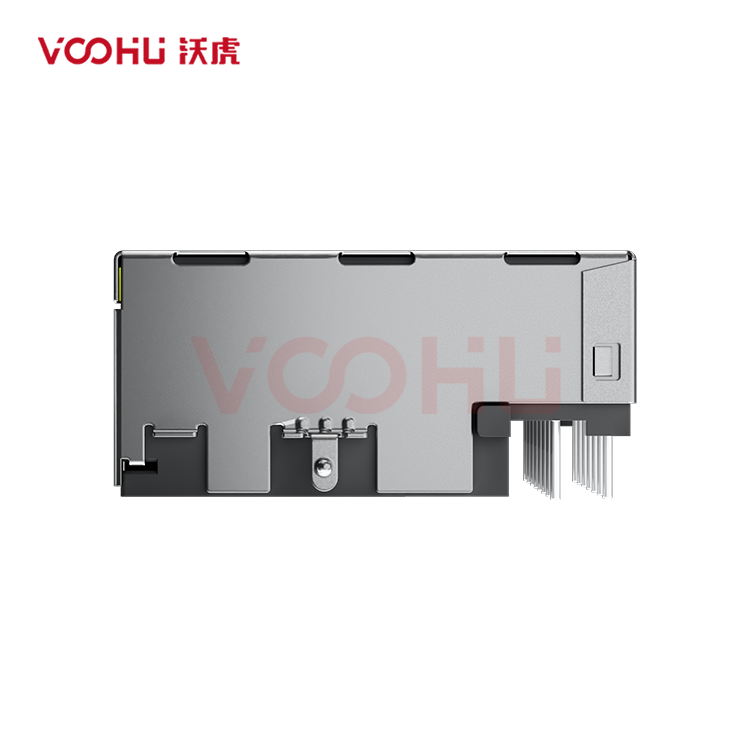 SYT1511B083CF5W7CBD057  90&deg; side insertion  1*1  LED GO/Y Tab Up 10/100M DIP RJ45 Offset Connector