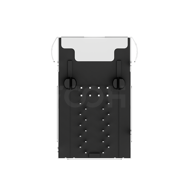 SYT21Q042DF3A5D068  90&deg;  2*1  Tab-Up/Down 100/1000BASE LED GY/G DIP RJ45
