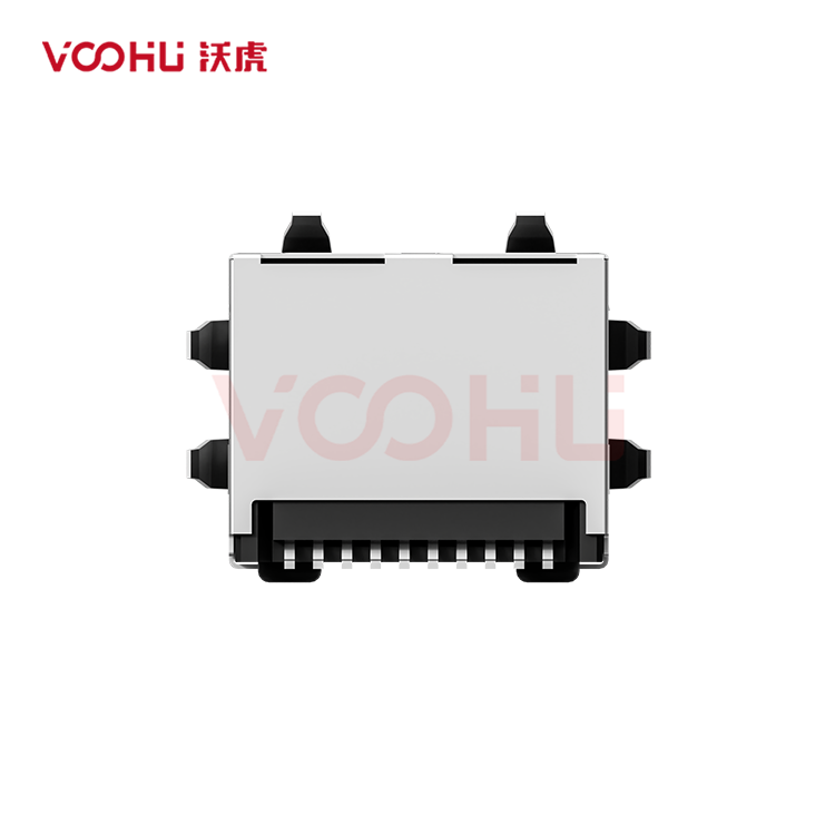 SYT311B093DA2A7S009 90&deg;  1*1  Tab Up  LED G/Y 10/100BASE SMT RJ45