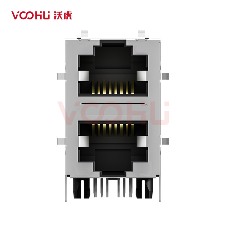SYT21Q042HWA4D068  90&deg;  2*1  Tab-Up/Down 100/1000BASE DIP RJ45