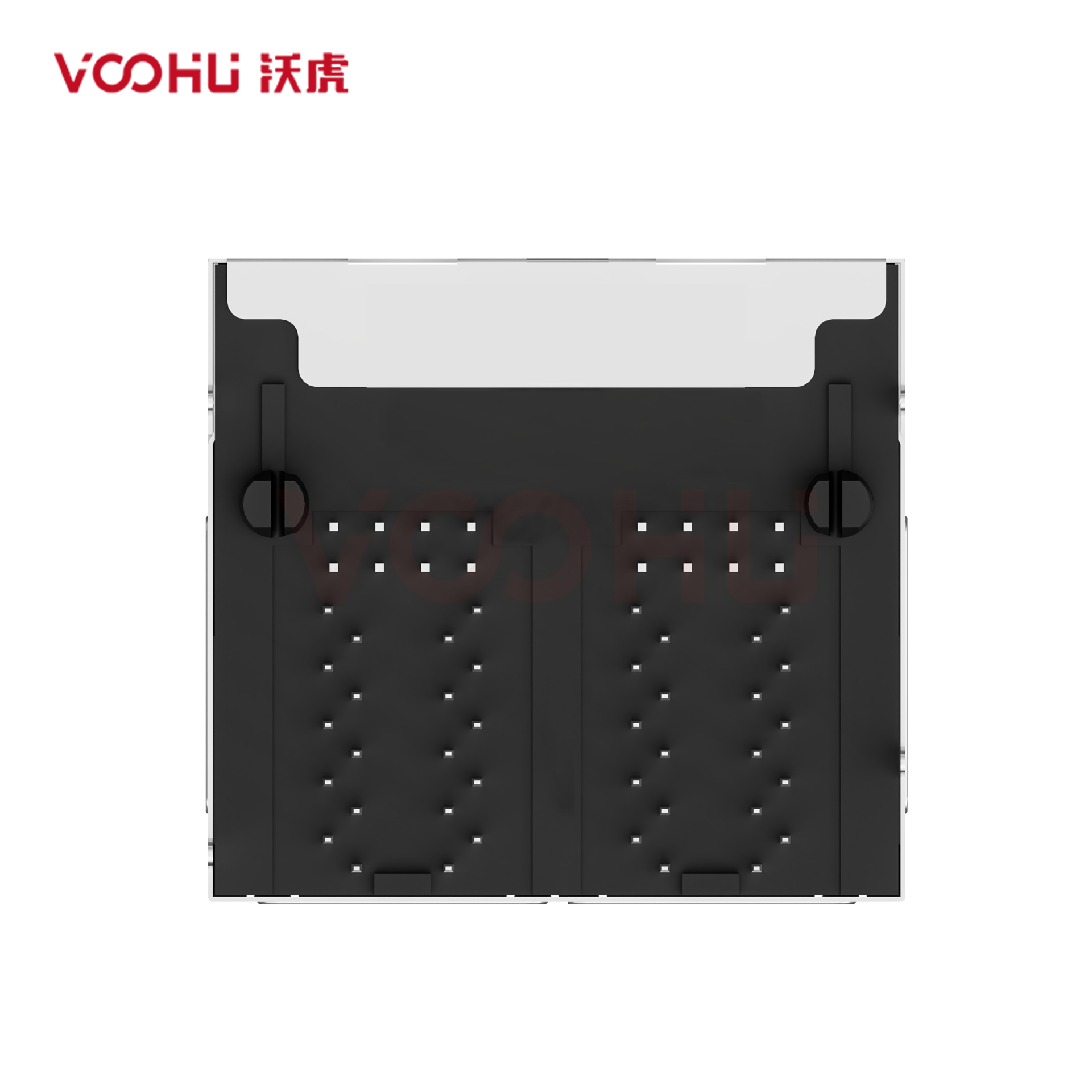SYT22B102GWA5D068  90&deg; side insertion  2*2  Tab Up/Down 10/100M DIP RJ45