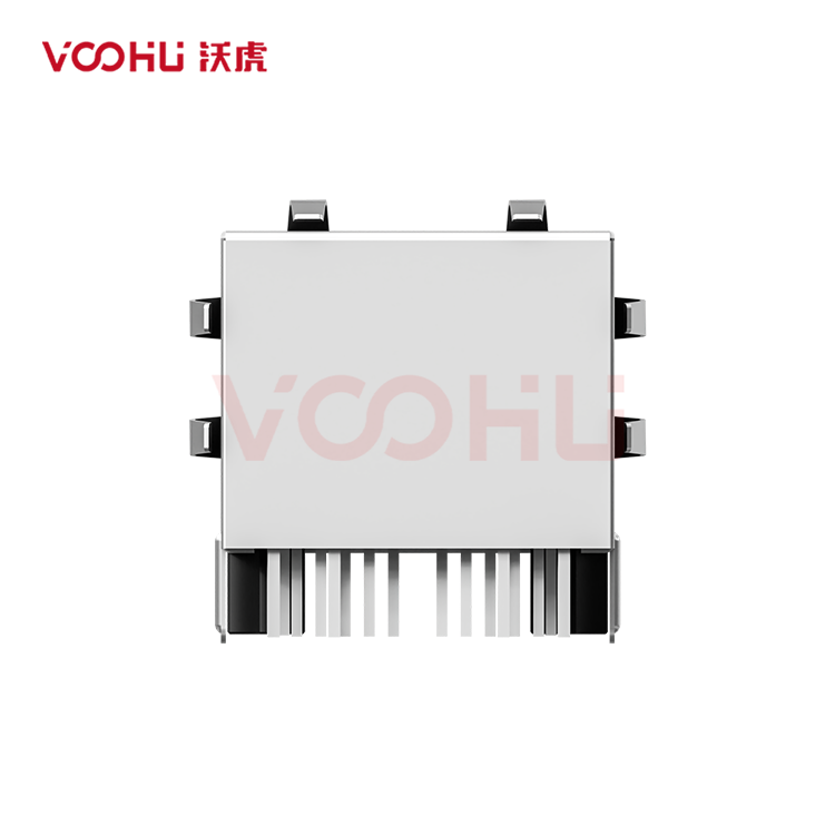 SYT411Q016DF7A1D  90&deg;  1*1  Tab Up 100/1000BASE LED GO/G DIP RJ45