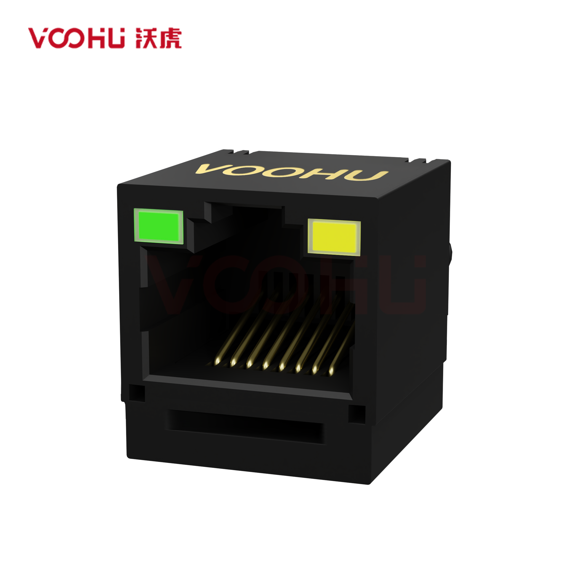 SYT511B002JA2A8D  180°  1*1  Tab Up LED G/Y 10/100BASE  DIP RJ45