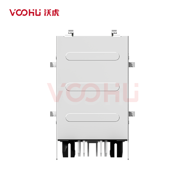 SYT21Q042DB3A4D068  90&deg;  2*1  Tab-Up/Down 100/1000BASE LED G/G DIP RJ45