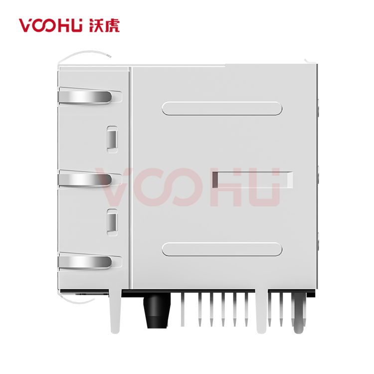 SYT24Q042HWA4D068  90&deg;  2*4  Tab-Up/Down 100/1000BASE DIP RJ45